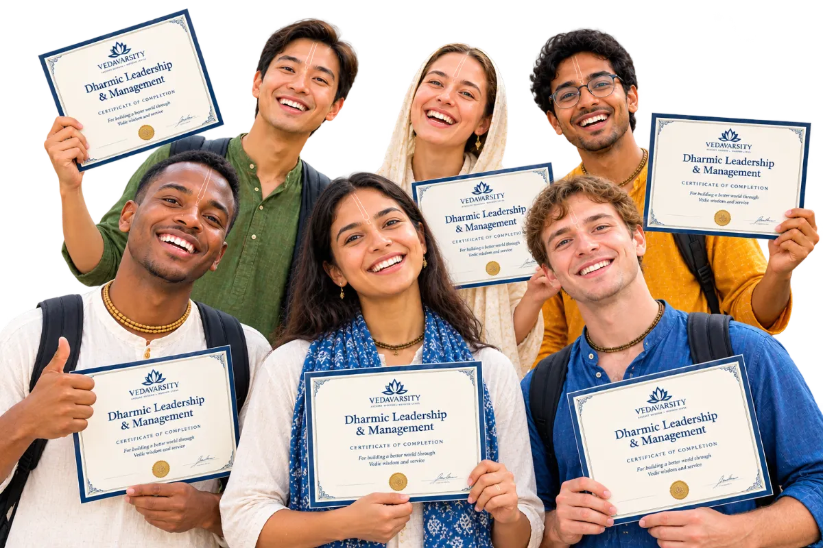 Dharmic Leadership and Management certificate holders